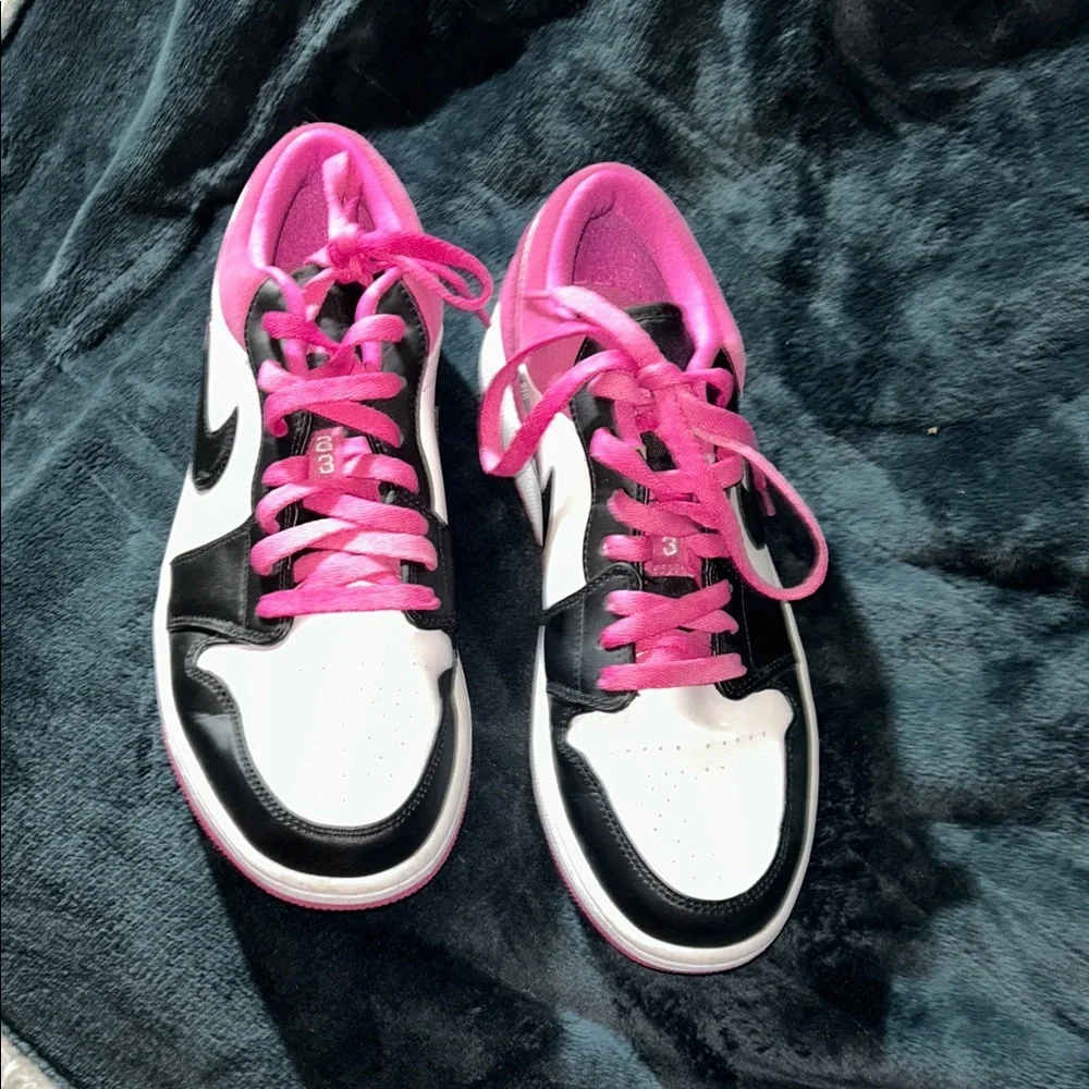Nike Air Jordan Low Black White Pink Sneakers